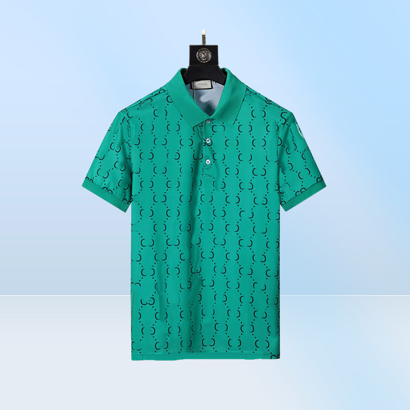 Designer Polo Shirts Men Luxury Polos Casual Mens T Shirt Snake Bee Letter Print Embroidery Fashion High Street Man Tee