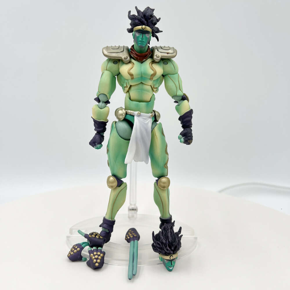 Finger Toys 16cm Jojo's Bizarre Adventure Star Platinum Iii Anime Figure Super Action Statue Part.iii Action Figure Adult Model Doll Toys