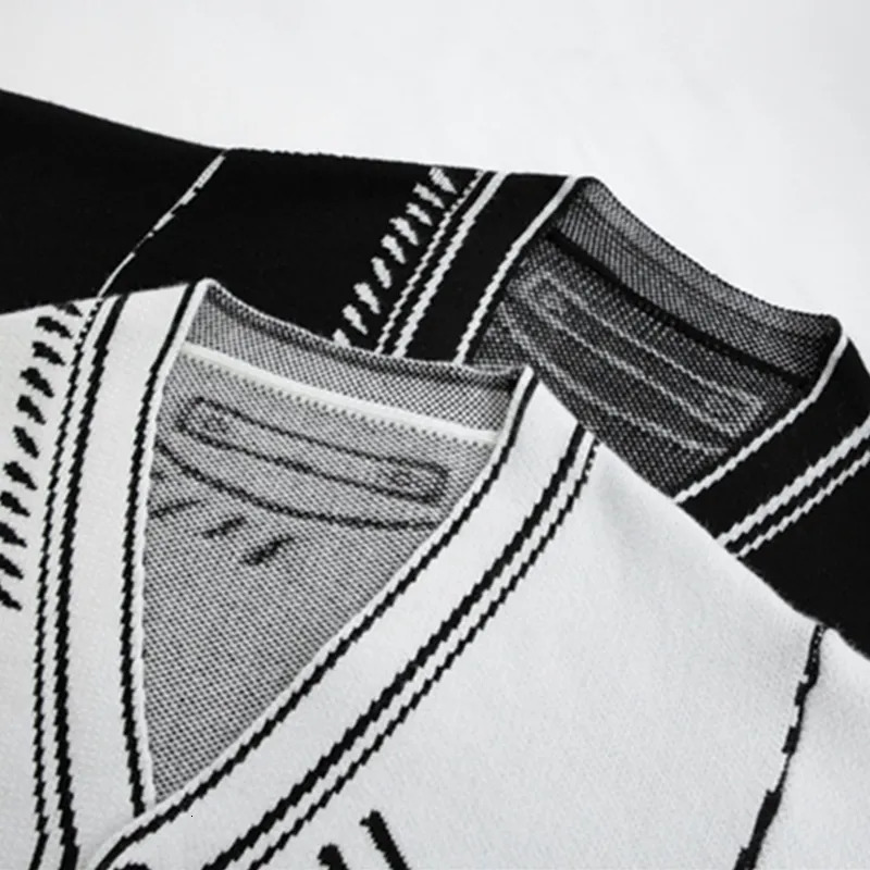 Womens Sweaters Print Graffiti Cardigan Women Long Sleeve Top Y2K Loose Vneck Sweater Autumn Winter Streetwear Knitted Female Cardigans Coat 231013