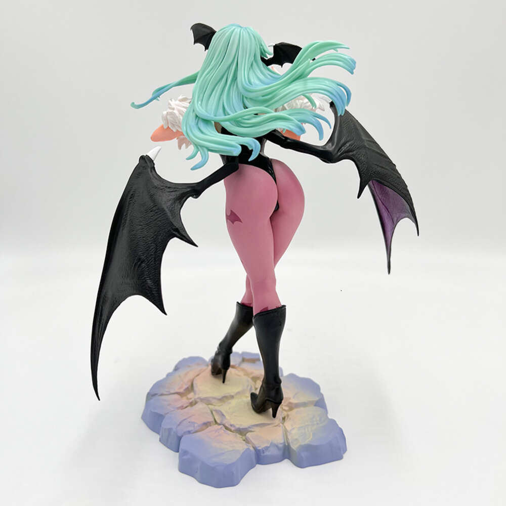 Finger Toys 23cm Darkstalkers Bishoujo Morrigan Aensland Sexy Anime Figure Vampire Hunter Action Figure Morrigan Figure Adult Model Doll Toy