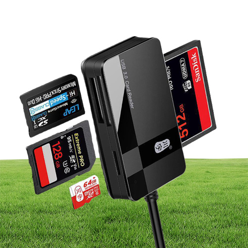 Epacket C368 AllInOne Card Reader High Speed USB30 Mobile Phone Tf Sd Cf MS Card Memory All in one readers