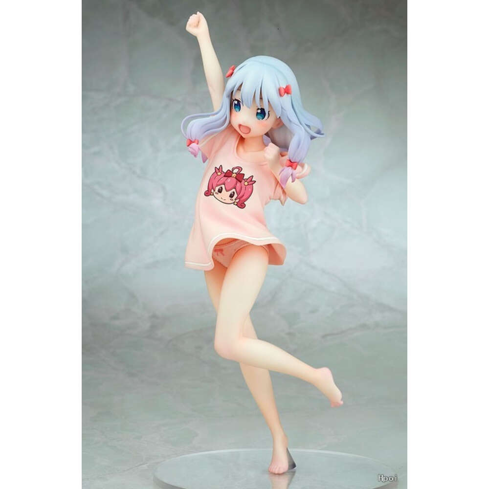 Finger Toys 24cm Anime Ques Q Eromanga Sensei Sagiri Izumi Ending Mode Meruru T-shirt Ver. Pvc Action Figure Toy Sagiri Izumi Sexy Figure