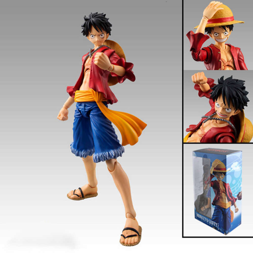 Mascot Costumes 17cm One Piece Anime Figures Straw Hat Monkey D Luffy Variable Articulated Luffy Action Figure Collection Model Ornaments Toys