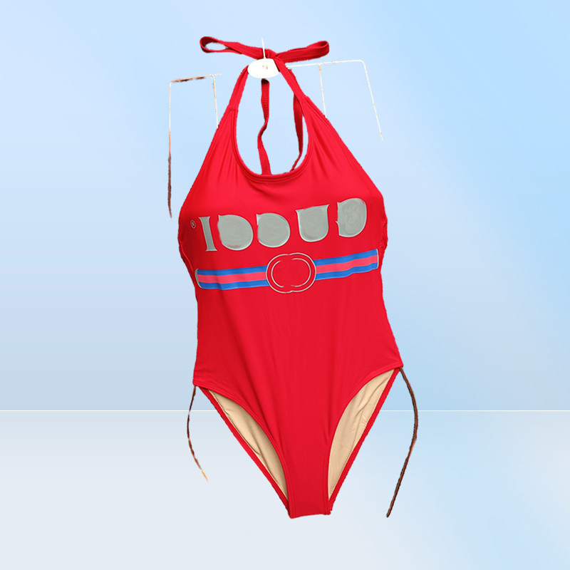 Brand Designer One Piece Bikini Swimwear Women Sexy V Neck Print Swimsuit Female New Backless Bathing Suit Brazilian Biquini 21ss