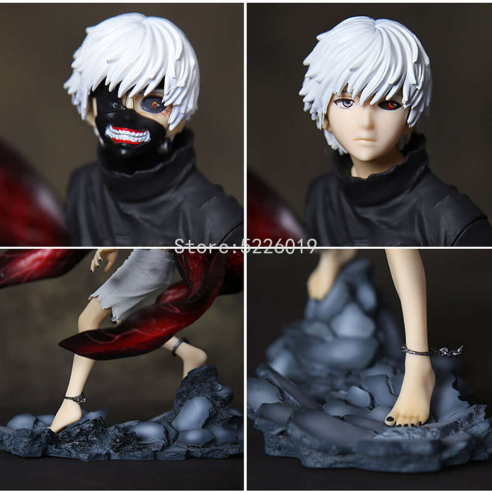 Finger Toys Anime Tokyo Ghoul Figure Kaneki Ken Touka Kirishima Pvc Action Figure Kaneki Ken Awakening Figurine Generation of Dark Jin Muyan