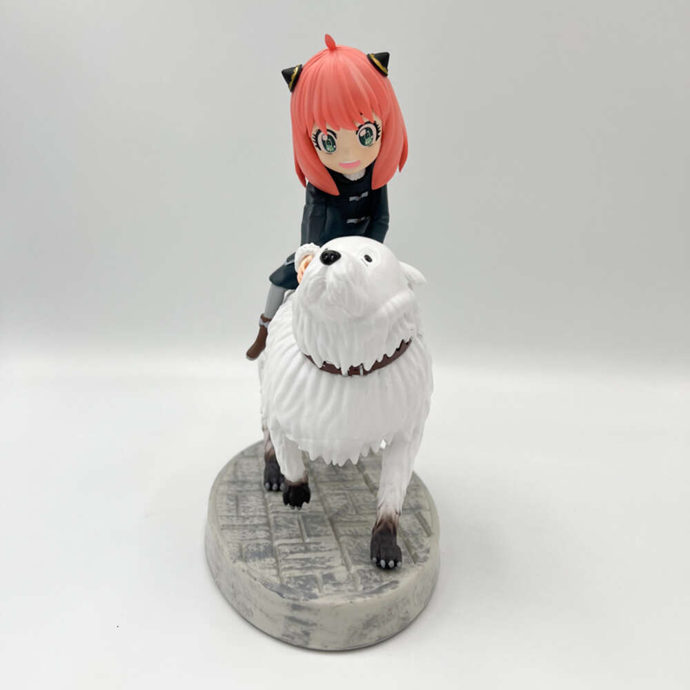 Finger Toys 22cm Spyfamily Anime Figure Anya Forger Action Figure Spy Family Bond Forger Figurine Adult Collectible Model Doll Toys Gifts