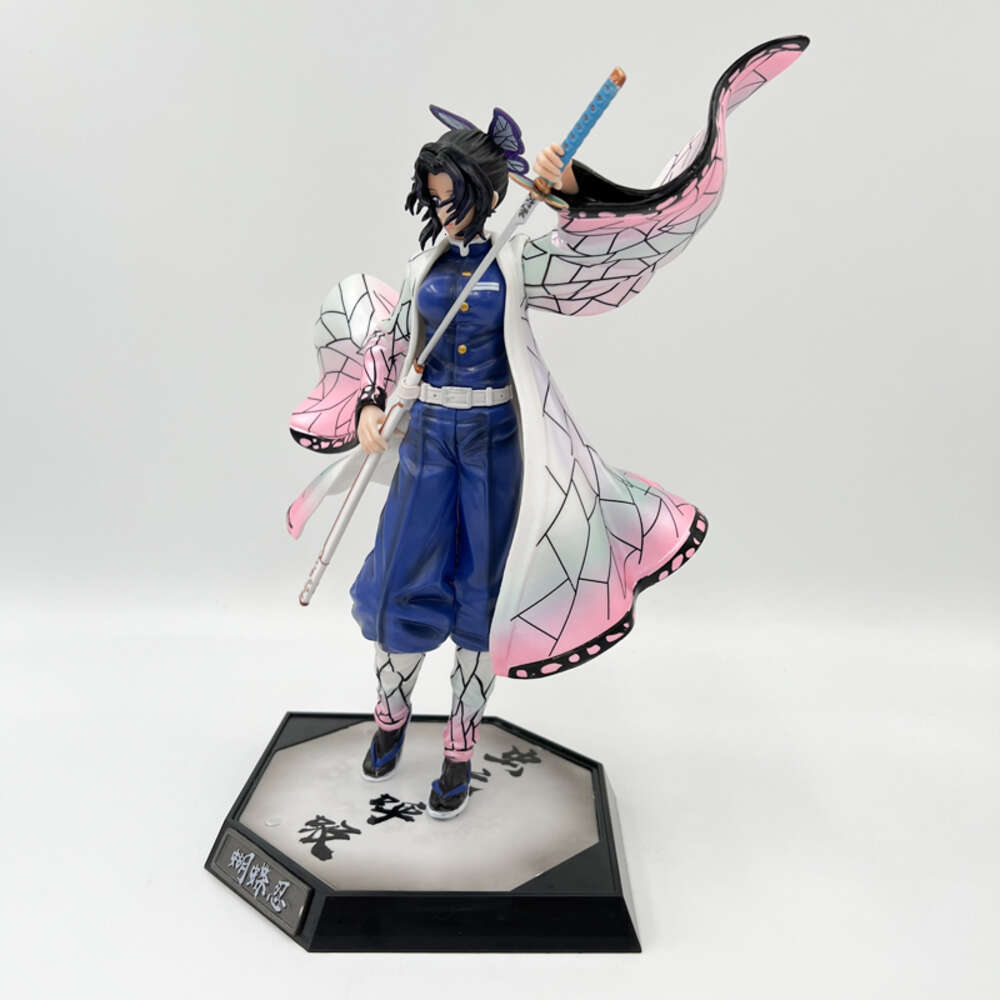 Finger Toys 29cm Demon Slayer Kochou Shinobu Anime Figure Kimetsu No Yaiba Action Figure Gyuutarou/daki/uzui Tengen Figurine Model Doll Toys