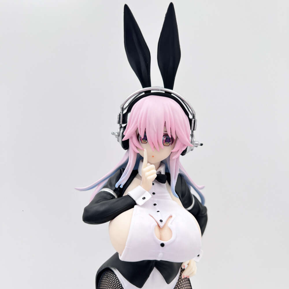 Finger Toys 31cm Furyu Bicute Bunnies Super Sonico Sexy Anime Figure Supersonico Bunny Girl Action Figure Adult Collection Model Doll Toys