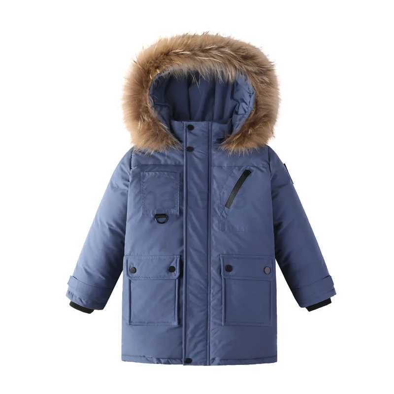 Down Coat Boys Coat Kids Thicken Warm Outerwear 3 To 14 Yrs Children's Clothing 2023 Winter Teenagers Down Jacket Korean Style Windbreaker J23101