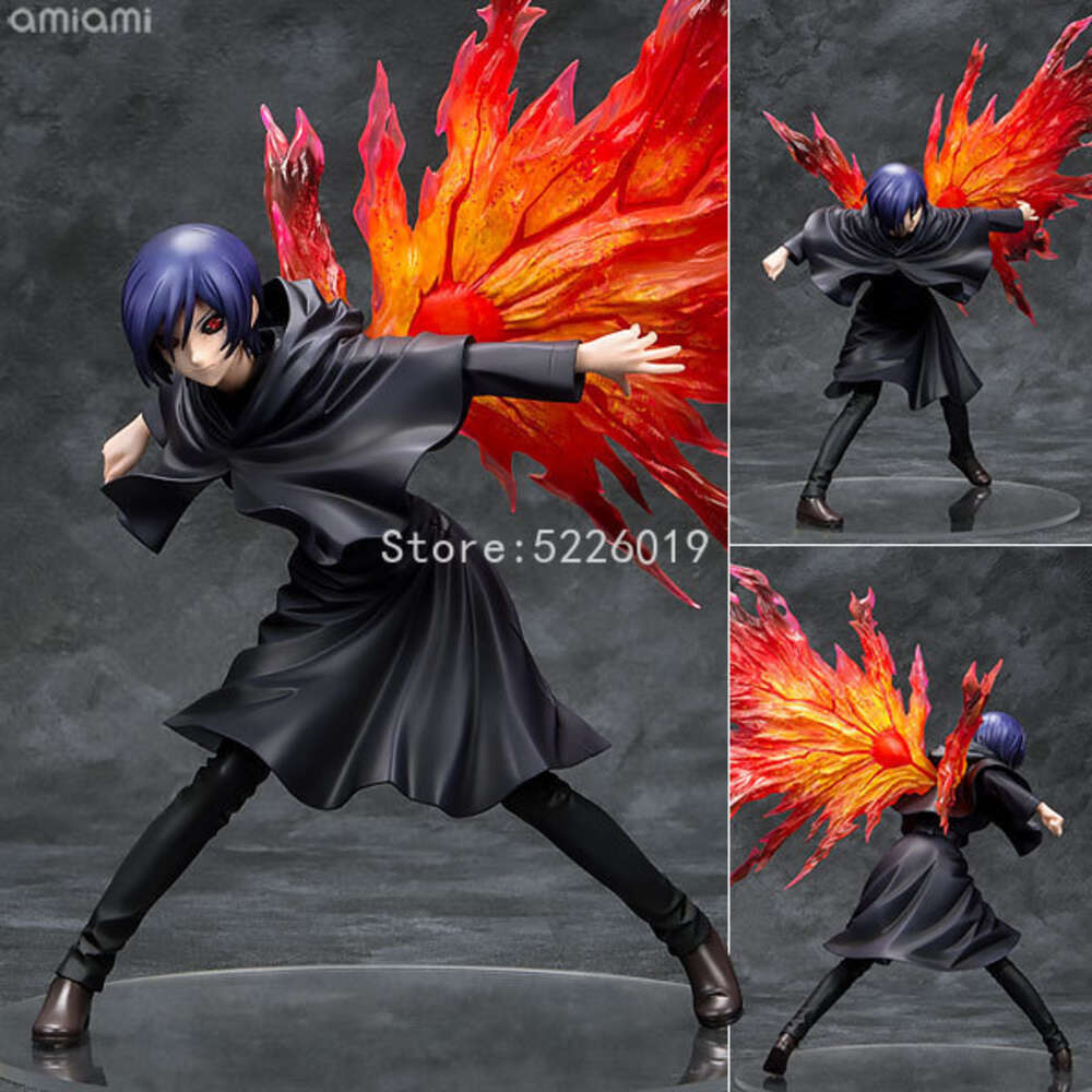 Finger Toys Anime Tokyo Ghoul Figure Kaneki Ken Touka Kirishima Pvc Action Figure Kaneki Ken Awakening Figurine Generation of Dark Jin Muyan