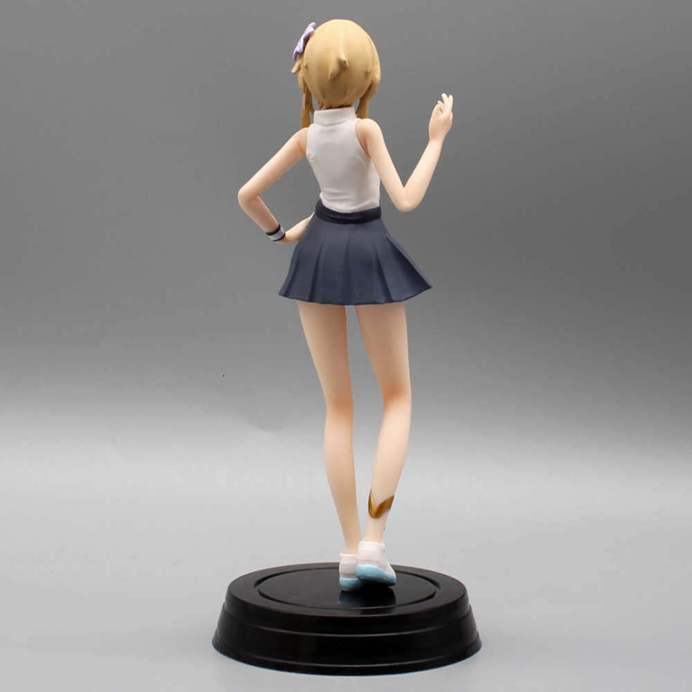 Finger Toys 19cm Genshin Impact Lumine Anime Figure Genshin Impact Keqing Action Figure Paimon/klee Figurine Collection Model Doll Toys Gift