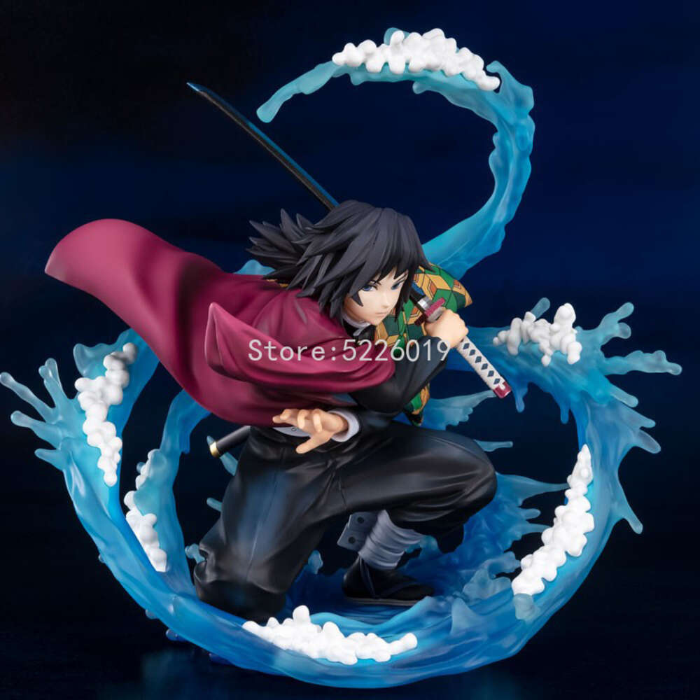 Finger Toys 17cm Demon Slayer Anime Figure Tomioka Giyuu Action Figure Figuarts Zero Kimetsu No Yaiba Tomioka Giyuu Water Breath Figurine