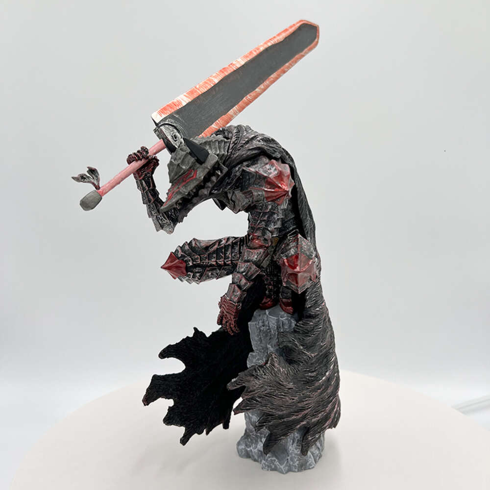 Finger Toys 25cm Berserk Guts L Anime Figure Berserker Armor L Action Figure Berserk Black Swordsman Figurine Collection Model Doll Toys