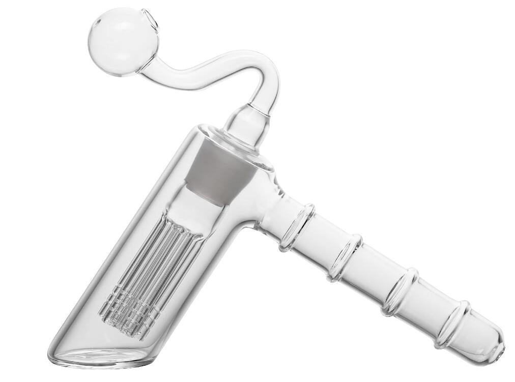 ew glass hammer 6 Arm perc glass percolator bubbler water pipe glass smoking pipes tobacco pipe bong bongs showerhead perc two functions