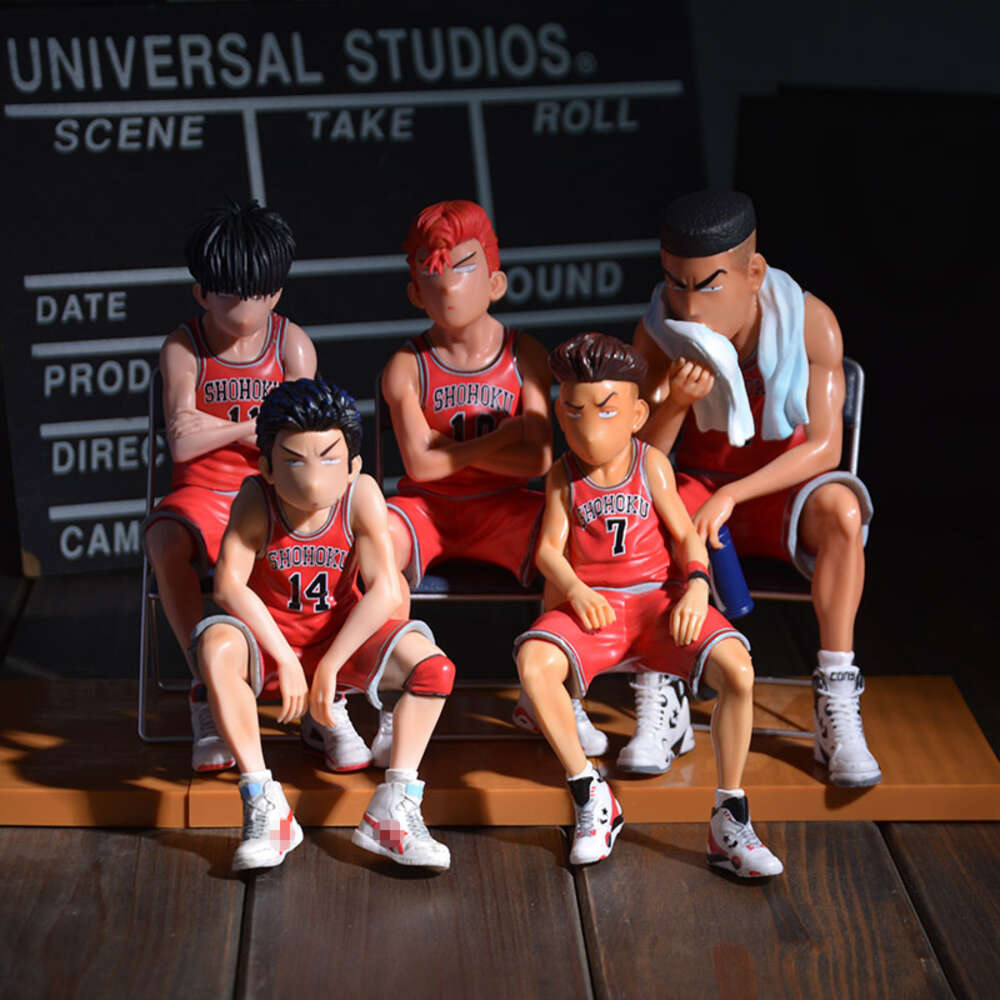 Finger Toys 5pcs/set Slam Anime Figure Toy Hanamichi Sakuragi Figurine Rukawa Kaede Akagi Takenori Miyagi Ryota Action Figure Model Toy
