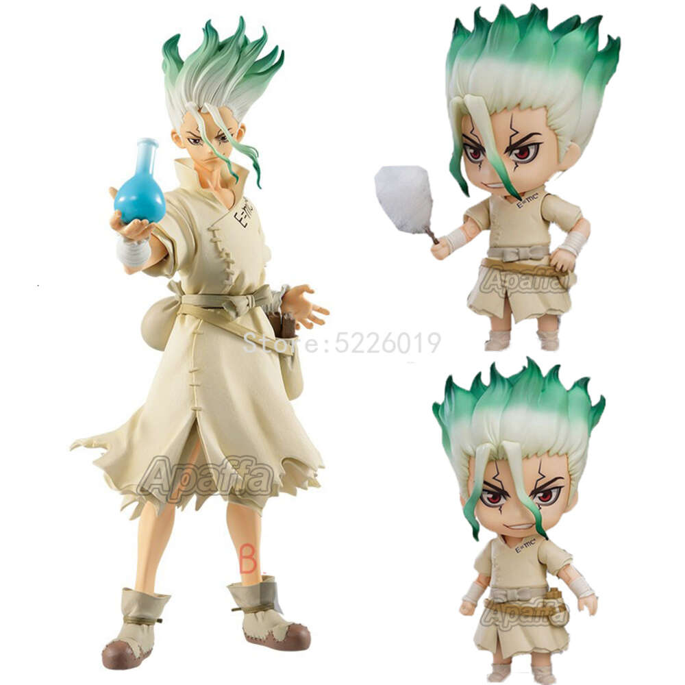 Finger Toys 20cm Dr.stone Anime Figure Ishigami Senkuu Action Figure 1262# Dr.stone Senkuu Ishigami Figurine Collectible Model Doll Toys