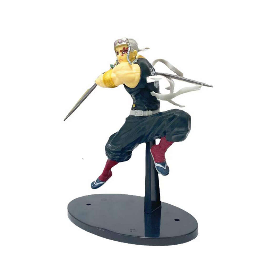 Finger Toys 20cm Kimetsu No Yaiba Anime Figure Uzui Tengen Action Figure Nezuko/kyoujurou/tanjirou Demon Slayer Action Figure Model Doll Toy