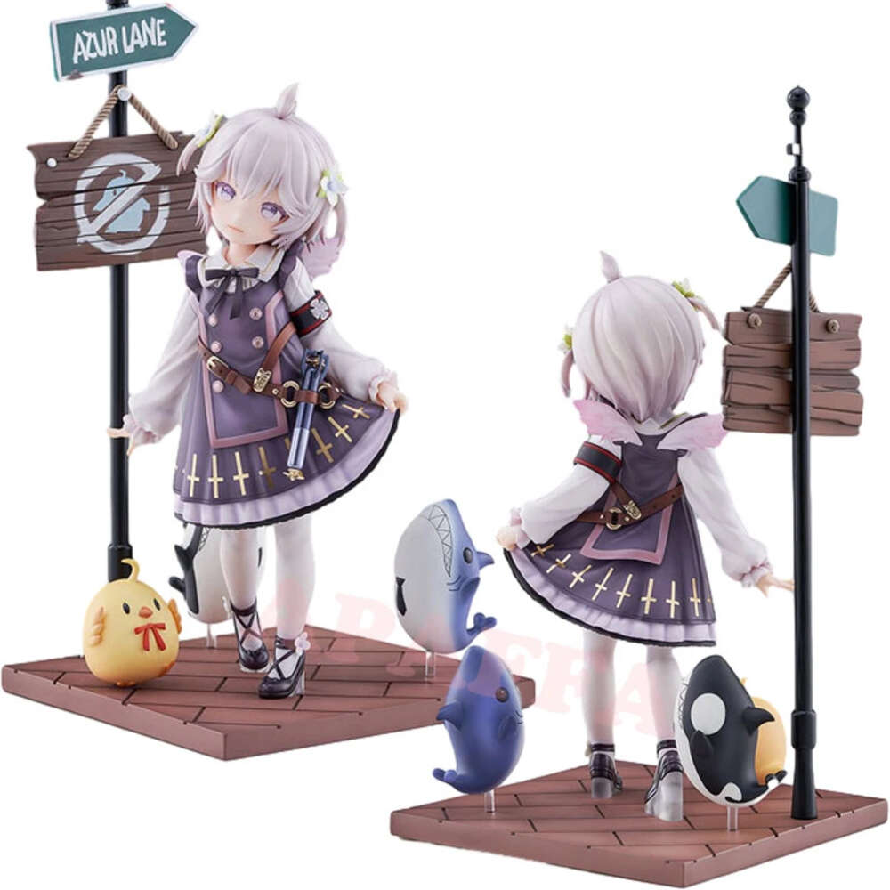 Finger Toys 24cm Azur Lane U-110 A Cute Sharky Reverie Anime Girl Figure Azur Lane U-110 Action Figure Adult Collectible Model Doll Toys