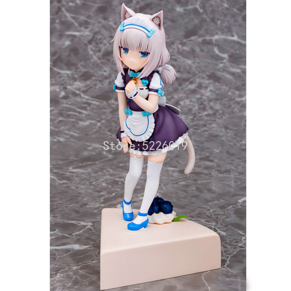 Finger Toys 21cm Plum Nekopara Anime Figure Chocola Vanilla Action Figure Nekopara Pretty Kitty Style Figurine Adult Collection Model Doll