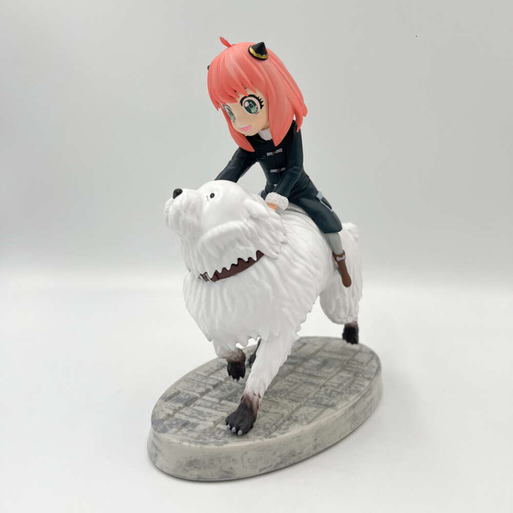 Finger Toys 22cm Spyfamily Anime Figure Anya Forger Action Figure Spy Family Bond Forger Figurine Adult Collectible Model Doll Toys Gifts