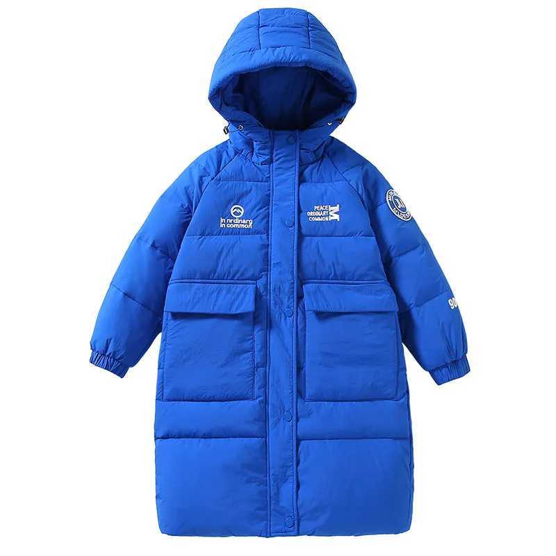 Down Coat Children Boy Winter Down Jacket Waterproof Hooded Long Warm Boy Winter Outerwear Coat 5-14 Years Kids Teenager Boy Parka Outfit J231013