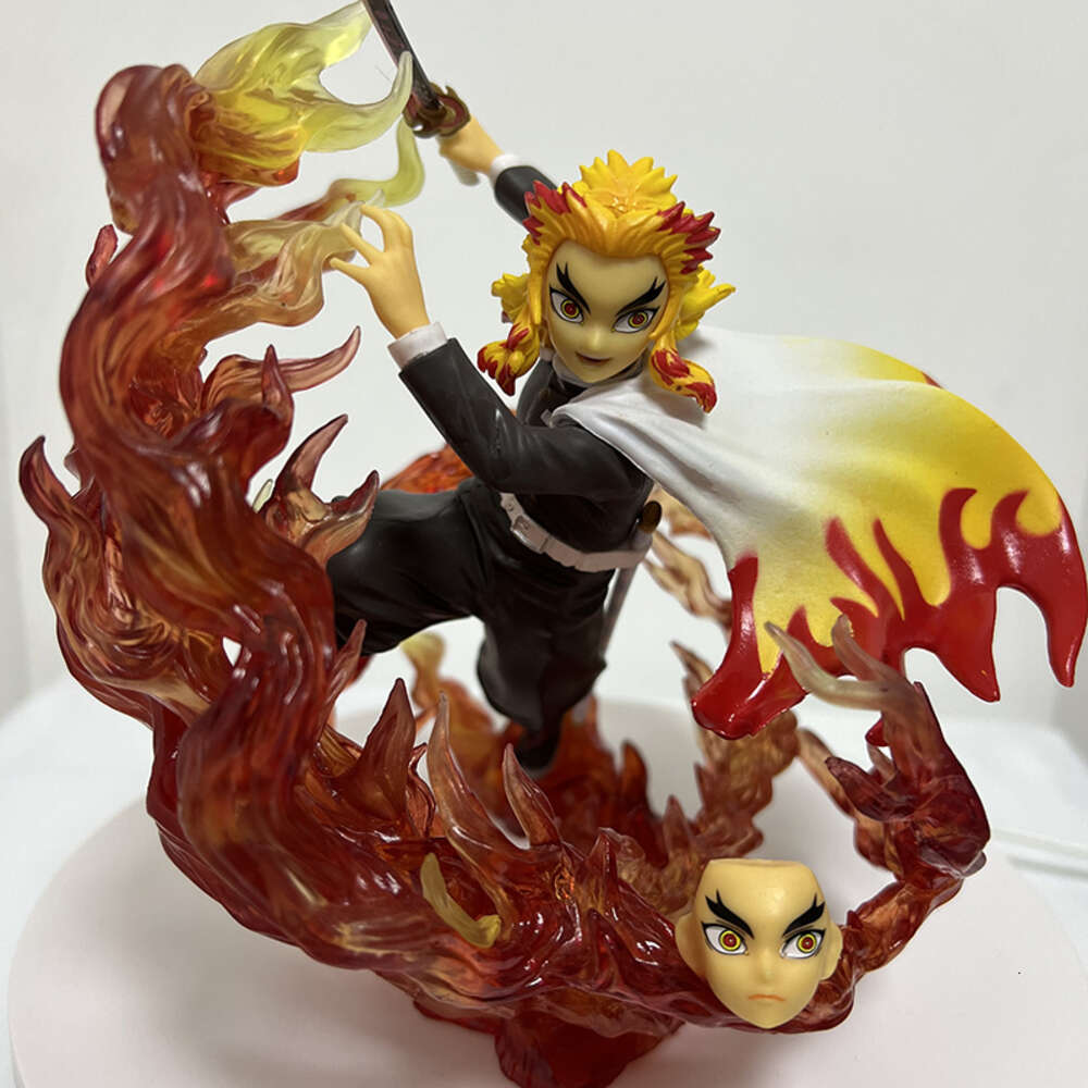 Finger Toys Demon Slayer Anime Figure Kyojuro Rengoku Action Figure Figuarts Zero Kimetsu No Yaiba Kyojuro Rengoku Flame Breathing Figurine