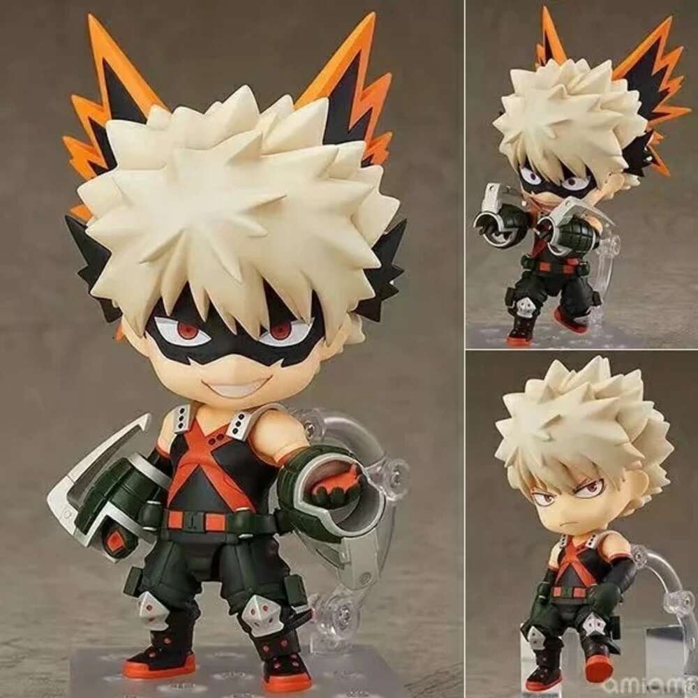 Finger Toys 10cm My Hero Academia Anime Figure Midoriya Izuku Bakugou Katsuki Todoroki Shouto Gsc Q Version Pvc Action Figure Toys