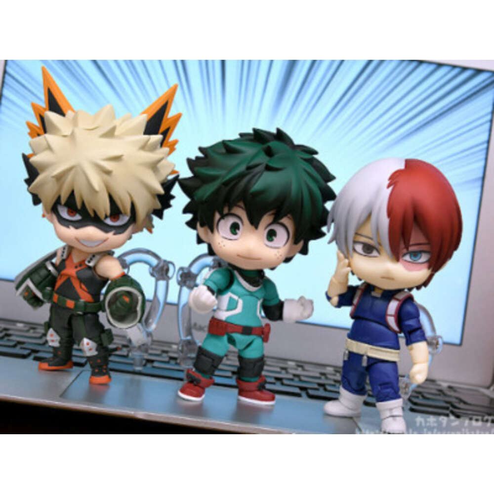 Finger Toys 10cm My Hero Academia Anime Figure Midoriya Izuku Bakugou Katsuki Todoroki Shouto Gsc Q Version Pvc Action Figure Toys