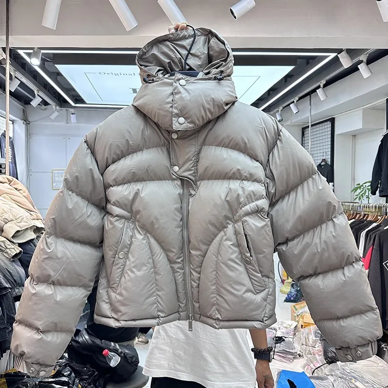 Men's Down Parkas Winter hooded down jacket thickened 231013