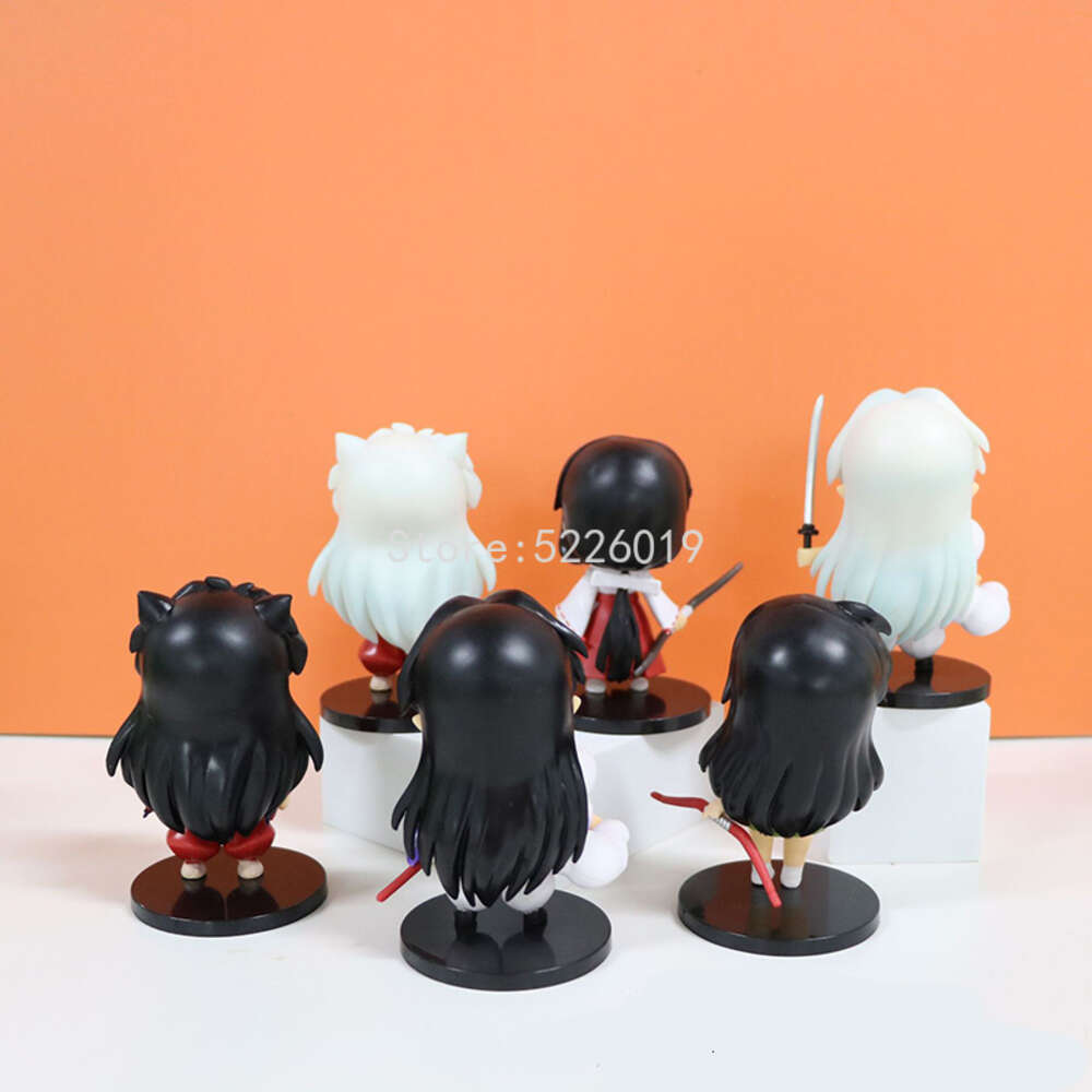 Finger Toys 6pcs/lot Inuyasha Anime Figure Inuyasha Higurashi Kagome Action Figure 1514# Sesshoumaru Figurine 1300# Inuyasha Figure Doll Toy