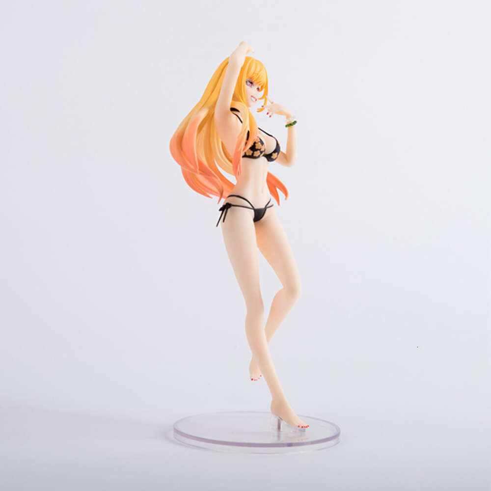 Finger Toys 24cm My Dress-up Darling Marin Kitagawa Sexy Anime Figure Marin Kitagawa Bikini Action Figure Adult Collectible Model Doll Toys