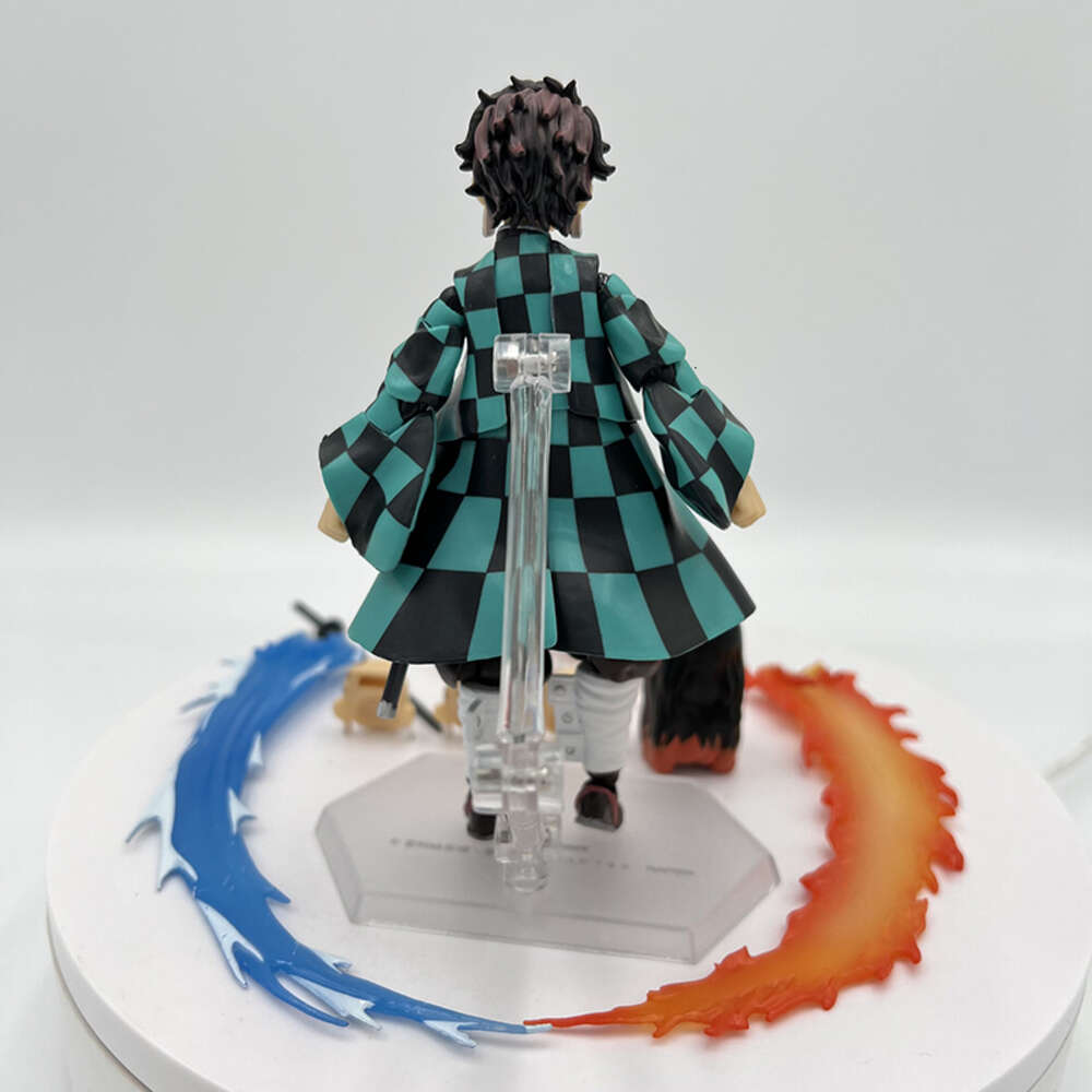 Finger Toys 14cm Figma #498-dx Kimetsu No Yaiba Anime Figure Tanjiro Kamado Demon Slayer Action Figure 508-dx Nezuko Figure Model Doll Toys