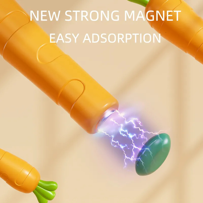 Intelligence toys Rabbit Magnetic Drawing Board Carrot Magnet Pen Kids Reusable Toys Baby Beads Painting Doodle Sketch Pad Children Gifts 231013