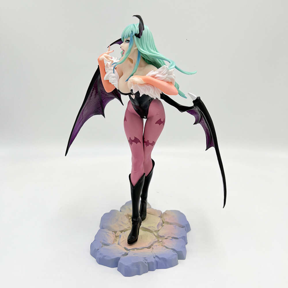 Finger Toys 23cm Darkstalkers Bishoujo Morrigan Aensland Sexy Anime Figure Vampire Hunter Action Figure Morrigan Figure Adult Model Doll Toy