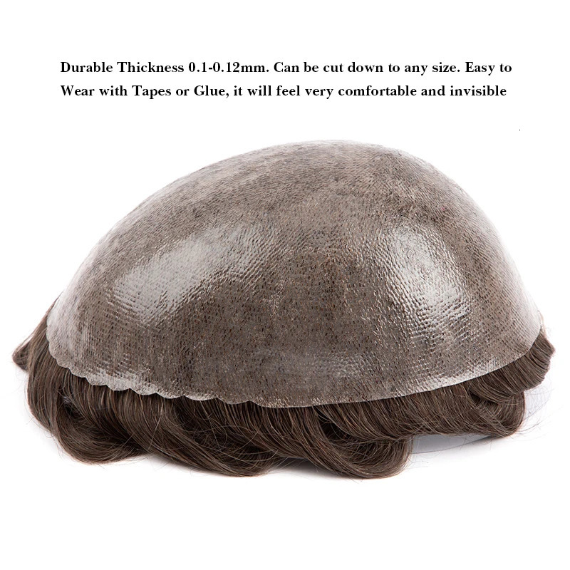 Men s Children s Wigs Male Hair Prosthesis 0 1 0 12mmInjection Skin Man Wig Durable For Men 100 Human System Unit Capillary 231013