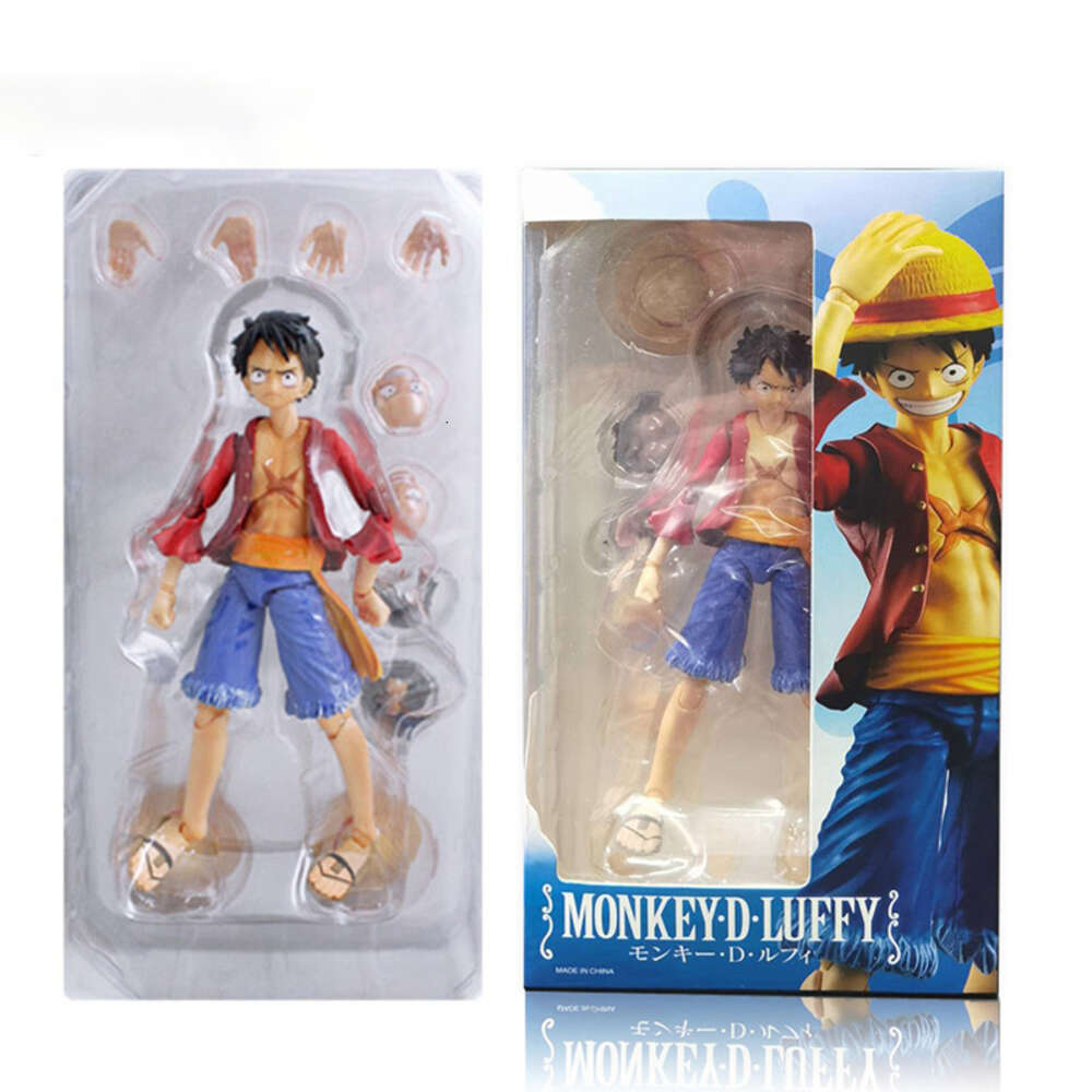 Mascot Costumes 17cm One Piece Anime Figures Straw Hat Monkey D Luffy Variable Articulated Luffy Action Figure Collection Model Ornaments Toys