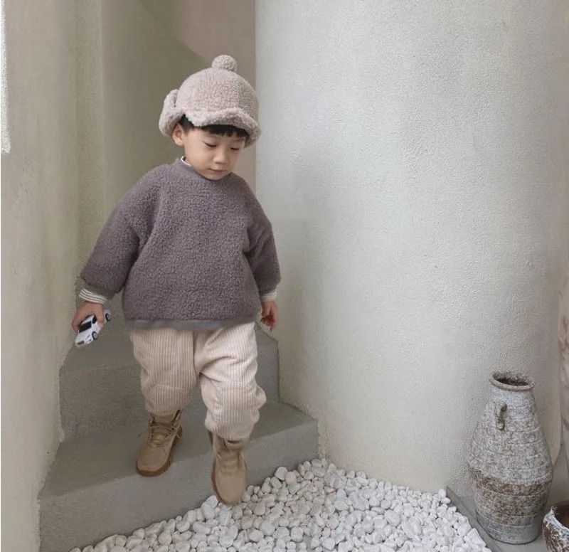 Trousers Casual Preschool Boys and Girls Pants Loose Corduroy Pants Trousers for Kids Fashion Childrens Pants 231013