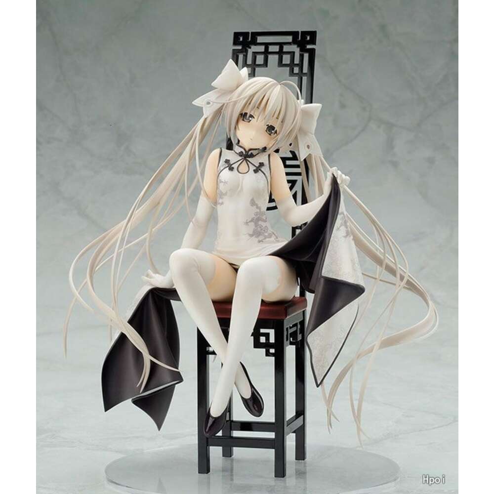 Mascot Costumes 22cm Anime Figure Yosuga No Sora Kasugano Sora Cheongsam Seat Girl Double Ponytail Bow Doll Model Pvc Material Children's Gift