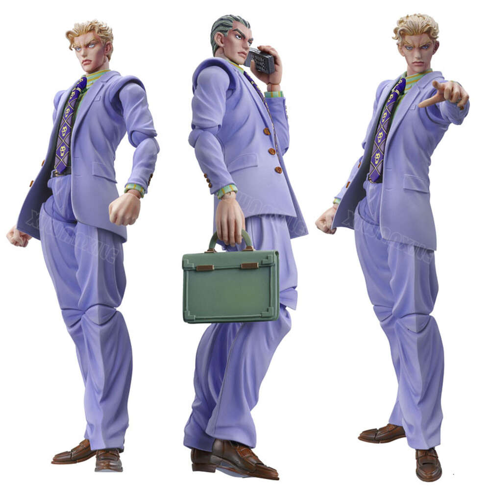 Finger Toys 16cm Jojo's Bizarre Adventure Anime Figure #20 #26 Yoshikage Kira 2nd Action Figure #16 #25 Killer Queen Figurine Model Doll Toy