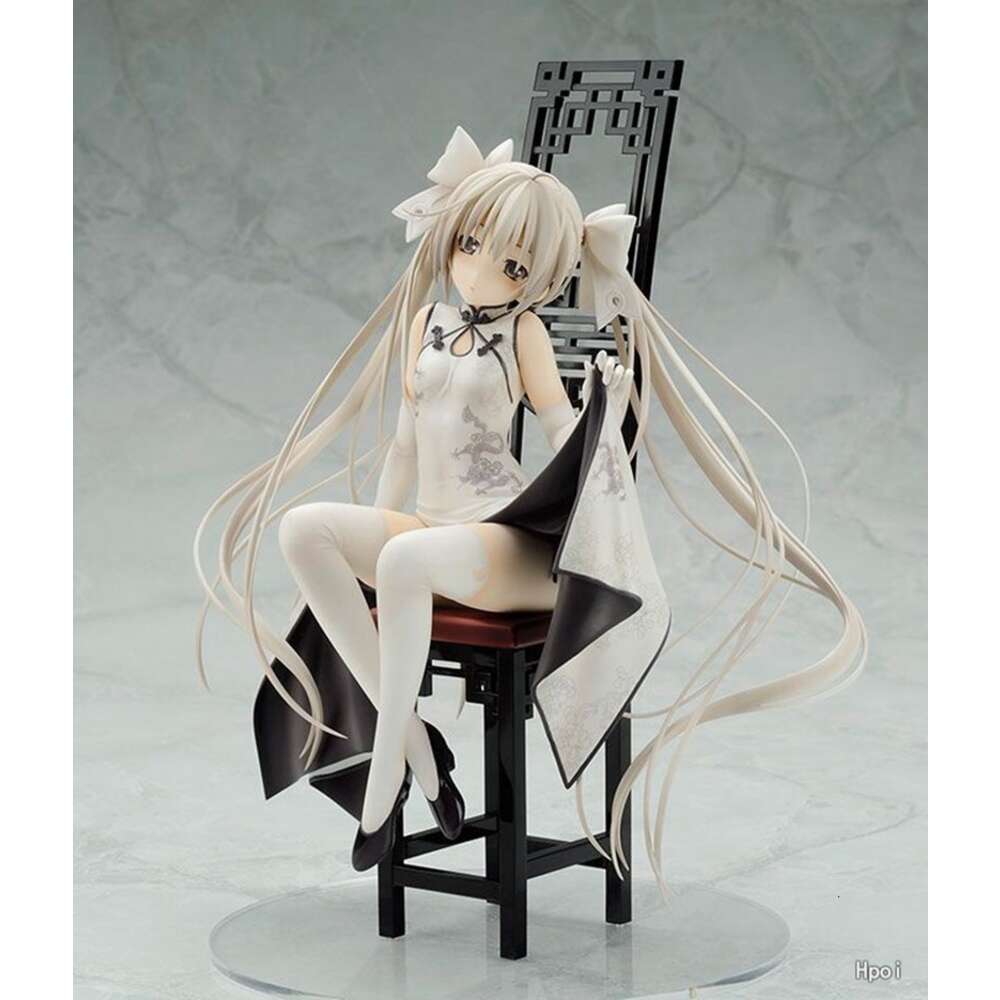 Mascot Costumes 22cm Anime Figure Yosuga No Sora Kasugano Sora Cheongsam Seat Girl Double Ponytail Bow Doll Model Pvc Material Children's Gift