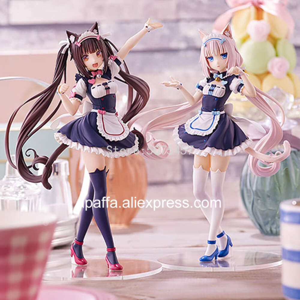 Finger Toys 24cm Nekopara Chocola & Vanilla Anime Figure Chocola/vanilla Action Figure Toy Parade Nekopara Chocola Figure Collectible Toys