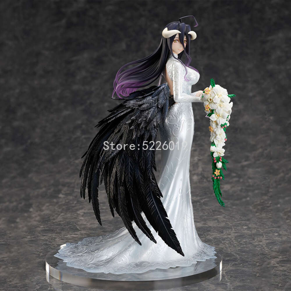 Finger Toys 25cm Overlord Albedo Anime Figure Albedo Yukata Action Figure Overlord Iii Albedo Wedding Figurine Ainz Ooal Gown Figure Doll