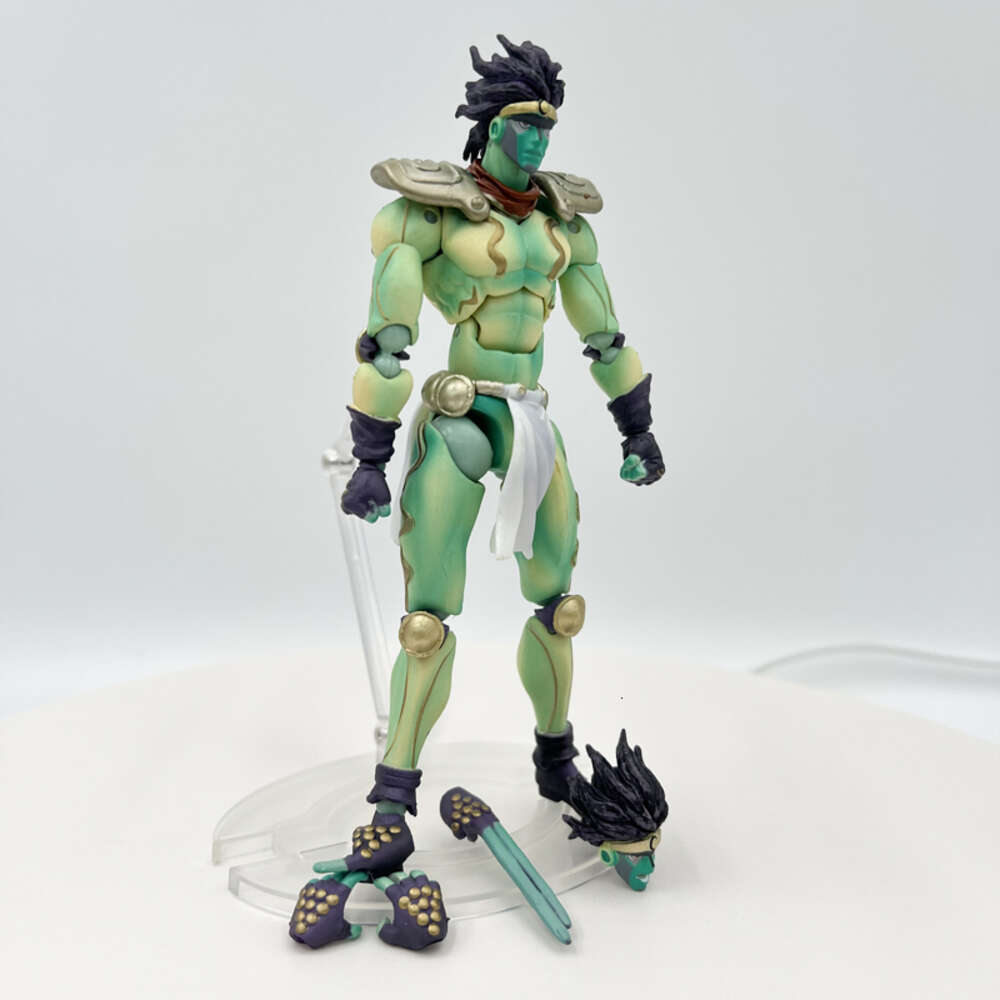 Finger Toys 16cm Jojo's Bizarre Adventure Star Platinum Iii Anime Figure Super Action Statue Part.iii Action Figure Adult Model Doll Toys