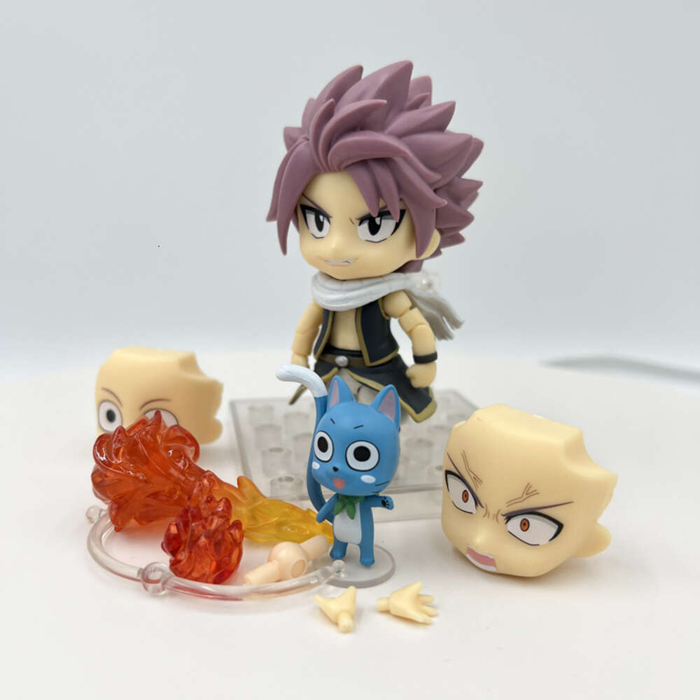 Finger Toys #1741 Fairy Tail Natsu Dragneel Anime Figure #1924 Lucy Heartfilia Action Figure Fairy Tail Figurine Collectible Model Doll Toys
