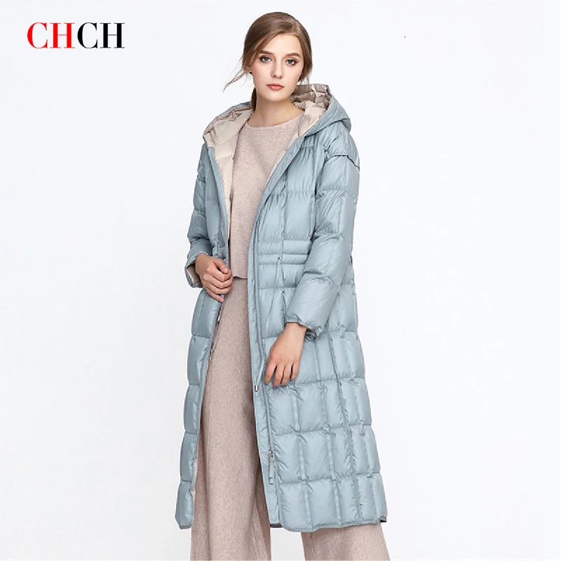 Women's Down Parkas CHCH Autumn Winter Fashion 2023 Coat Long Puffer Jacket Thickened Hooded Parka cloth 231013
