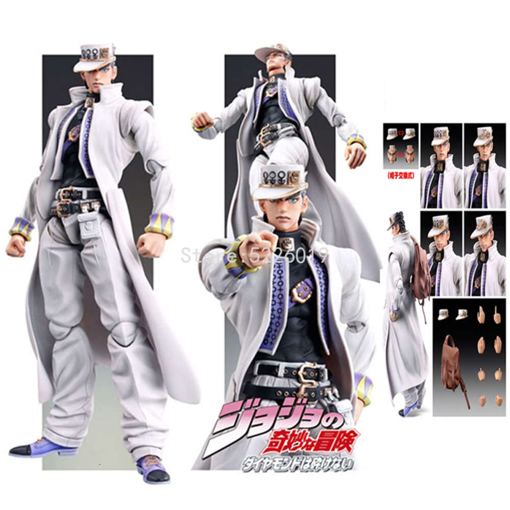 Finger Toys Jojo Bizarre Adventure Anime Figure Jotaro Kujo Action Figure Kujo Jotaro Dio Brando Figure Bruno Rohan Kishibe Figurine Doll