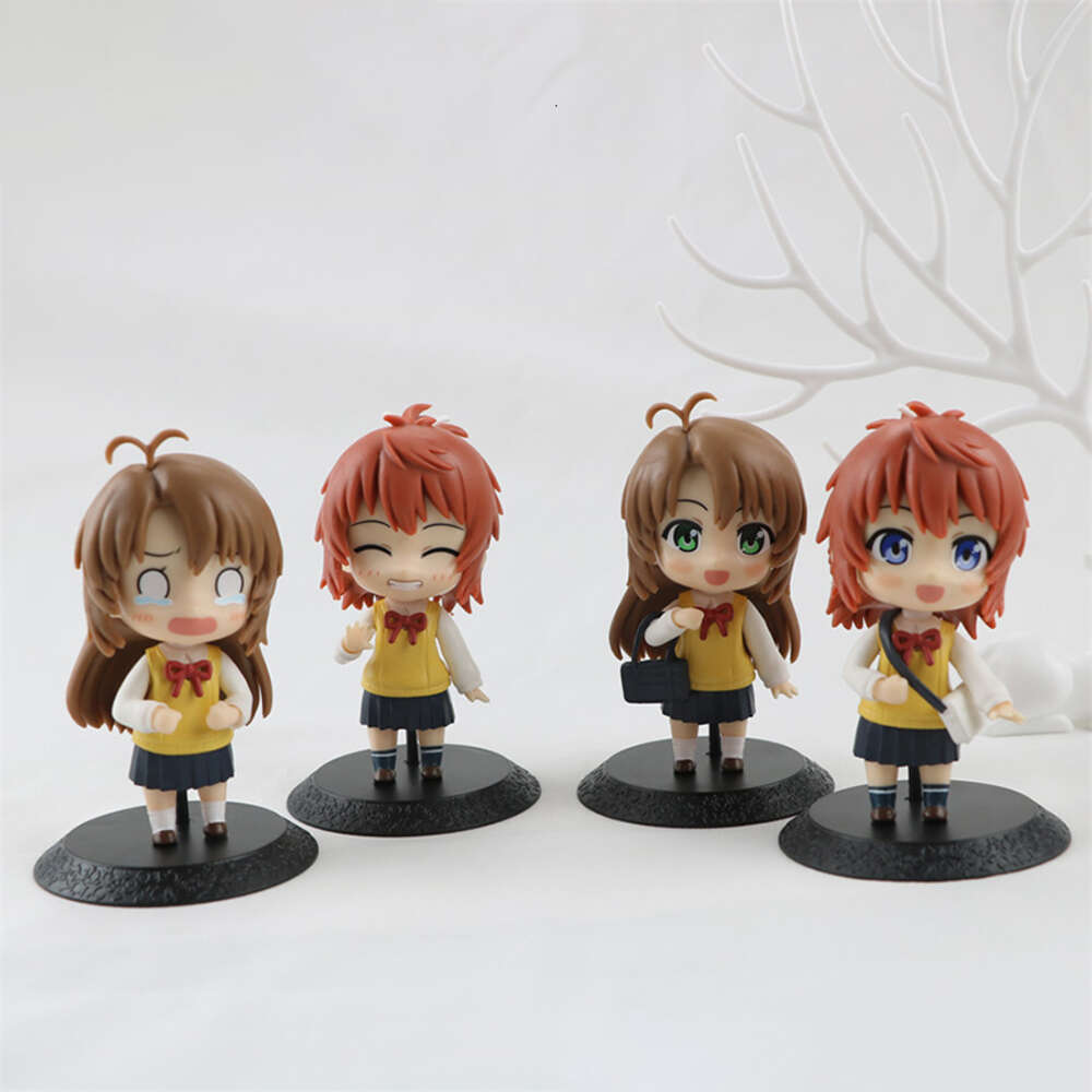 Finger Toys 4pcs/set Non Non Biyori Non Stop Anime Figure Komari Koshigaya Action Figure Natsumi Koshigaya Figurine Model Doll Toys 10cm