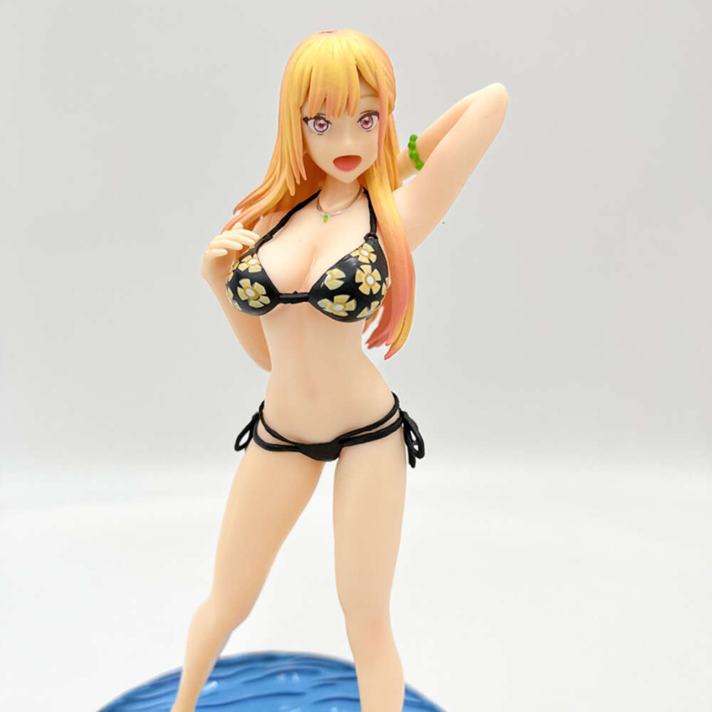 Finger Toys 24cm My Dress-up Darling Marin Kitagawa Sexy Anime Figure Marin Kitagawa Bikini Action Figure Adult Collection Model Doll Toys