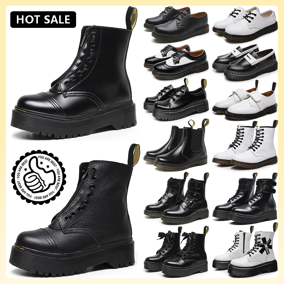 2023 Dr martins boots Doc martens designer boot martin men women luxury sneakers triple black white classic ankle short booties winter snow outdoor warm shoes