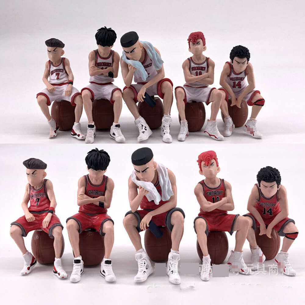 Finger Toys 5pcs/set Slam Anime Figure Toy Hanamichi Sakuragi Figurine Rukawa Kaede Akagi Takenori Miyagi Ryota Action Figure Model Toy